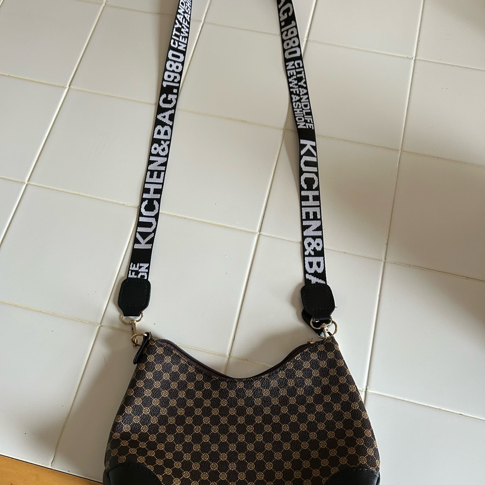 SHEIN Brown Patterned Crossbody Bag